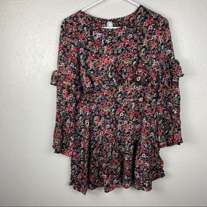 Zara Trafaluc Collection ruffled sleeves dress